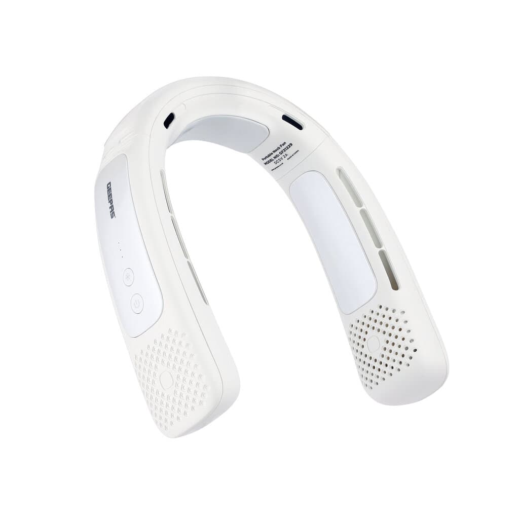 Geepas Cool Collar Portable Fan 3 Speed Levels - White 2