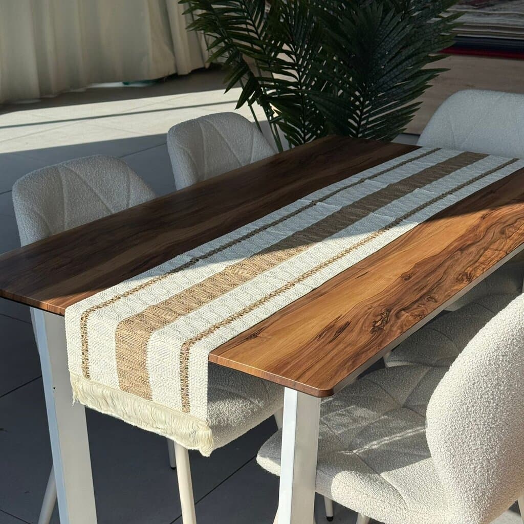 30 × 180cm Natural Woven Table Runner 8