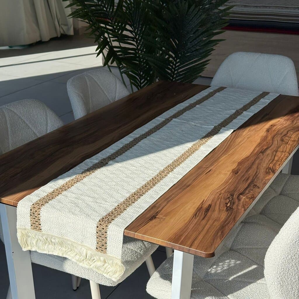 30 × 180cm Natural Woven Table Runner 12