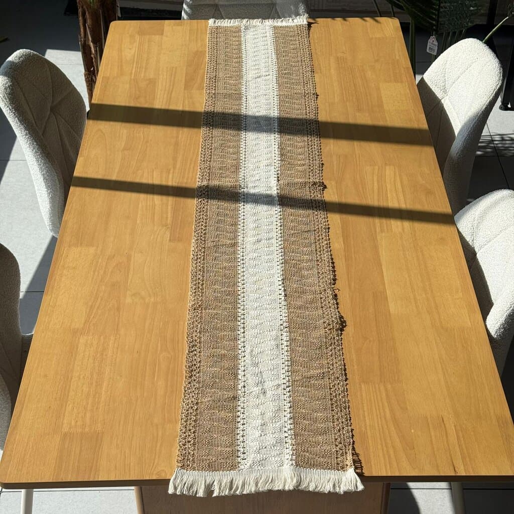 30 × 180cm Natural Woven Table Runner 24