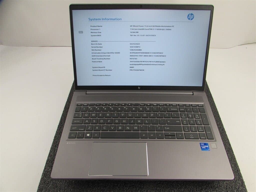HP ZBook Power G8 Core i7 11th Gen 16GB RAM 512GB SSD T1200 Workstation Used Laptop 1