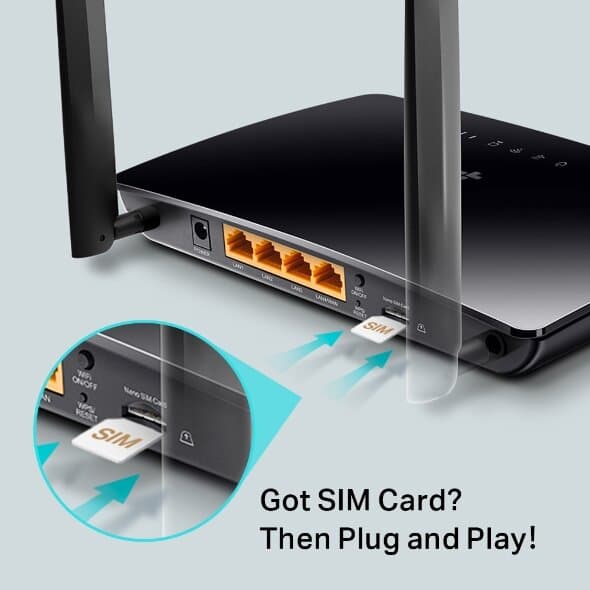 TP-Link Archer MR400 AC1200 Wireless Dual Band 4G LTE Router 4