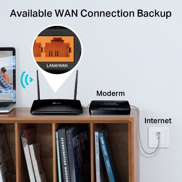 TP-Link Archer MR400 AC1200 Wireless Dual Band 4G LTE Router 7