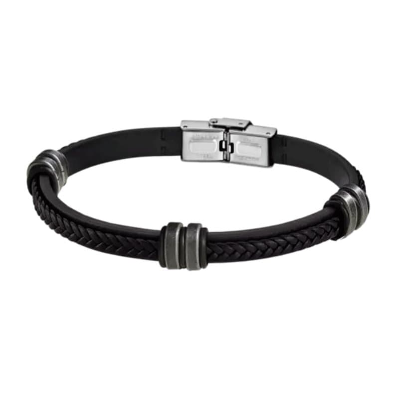 Lotus Men's Bracelet - LS1829-2/C (Leather & Stainless Steel) 1