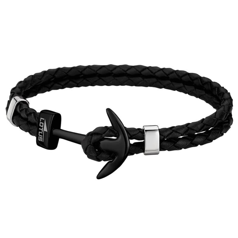 Lotus Men's Bracelet - LS1832-2/6 (Leather & Stainless Steel) 1