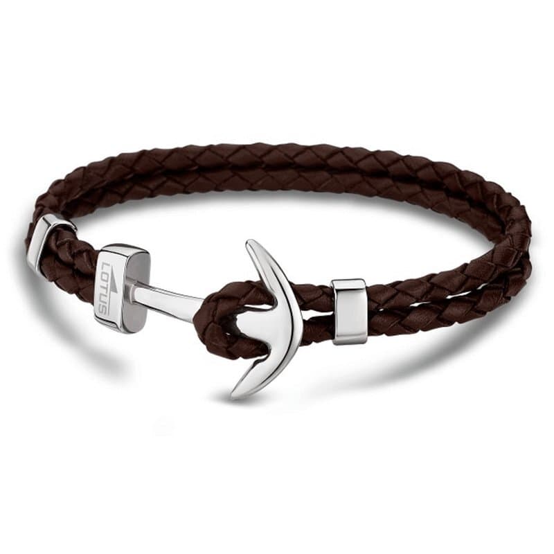 Lotus Men's Bracelet - LS1832-2/5 (Leather & Stainless Steel) 1