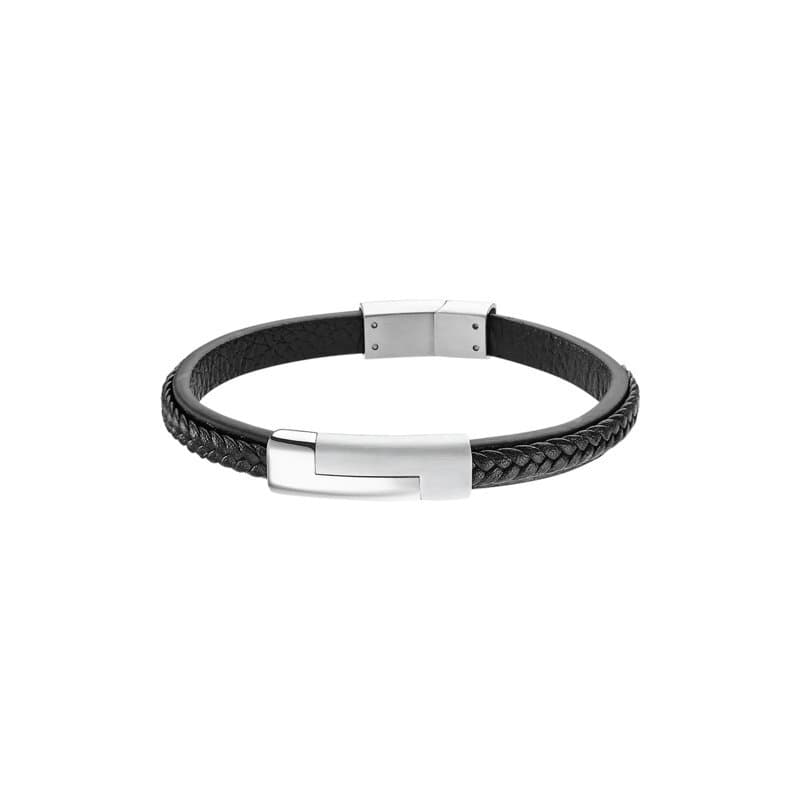 Lotus Men's Bracelet - LS1965-2/1 (Stainless Steel & Leather) 1
