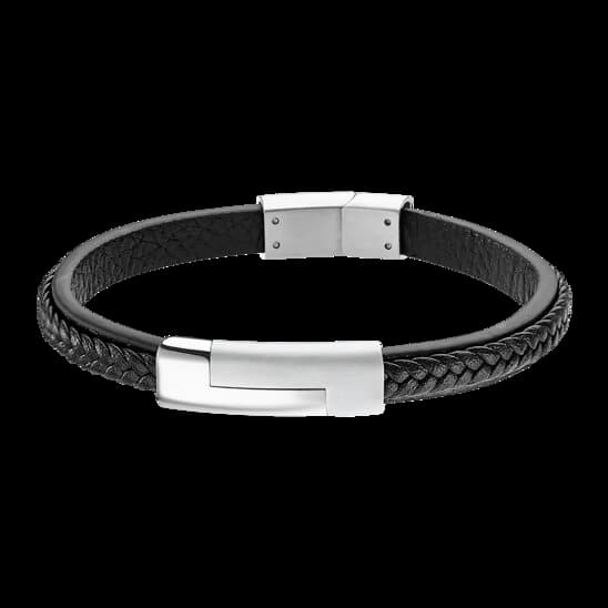 Lotus Men's Bracelet - LS1965-2/1 (Stainless Steel & Leather) 2