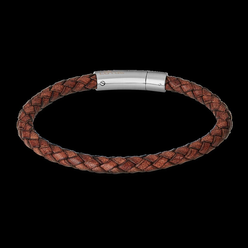Lotus Men's Bracelet - LS2141-2/3 (Stainless Steel & Leather) 2