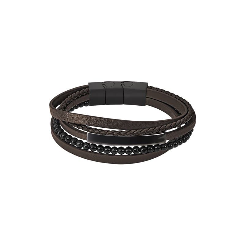 Lotus Men's Bracelet - LS2144-2/3 (Leather & Stainless Steel) 1