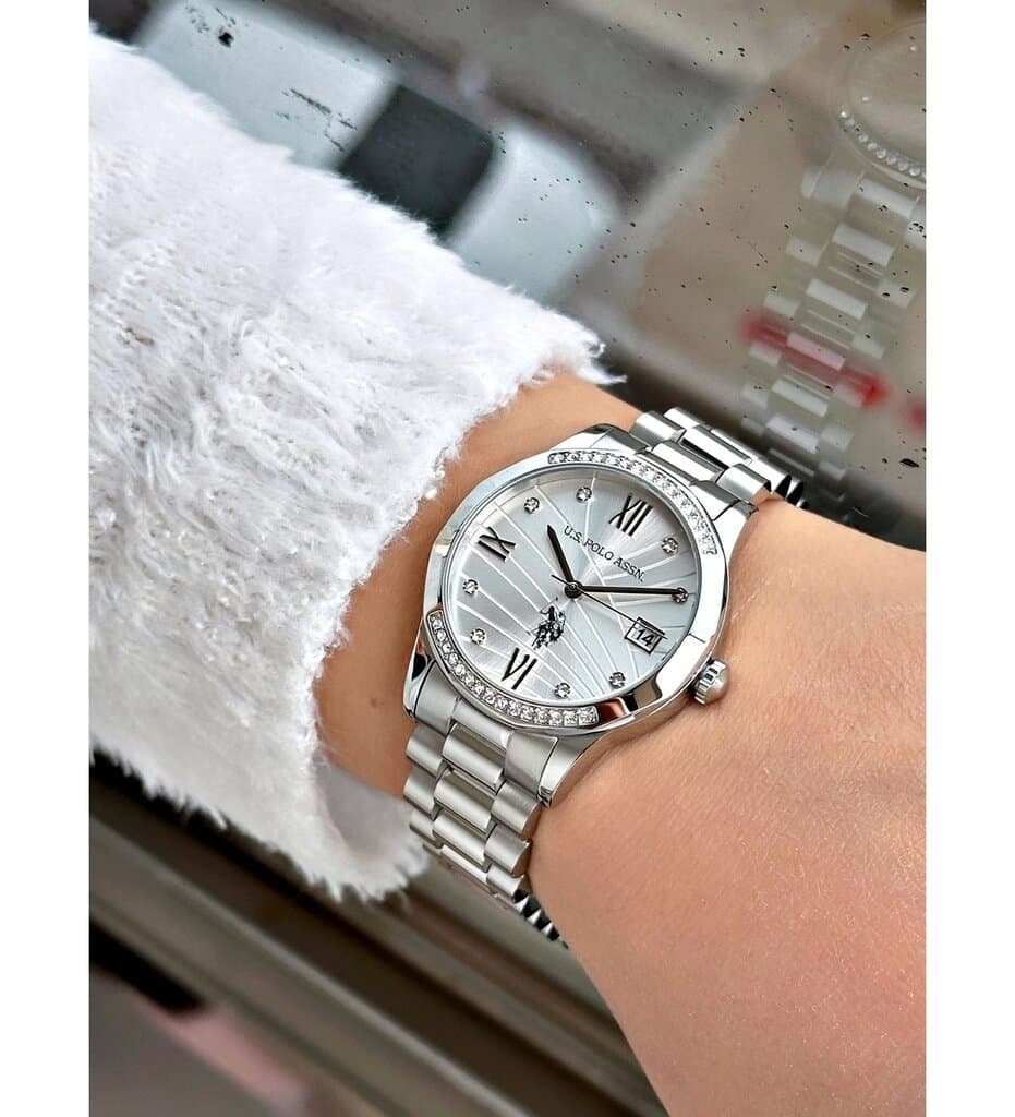 US Polo Women's Watch 36mm - USPA2059-02 (Silver Tone) 4