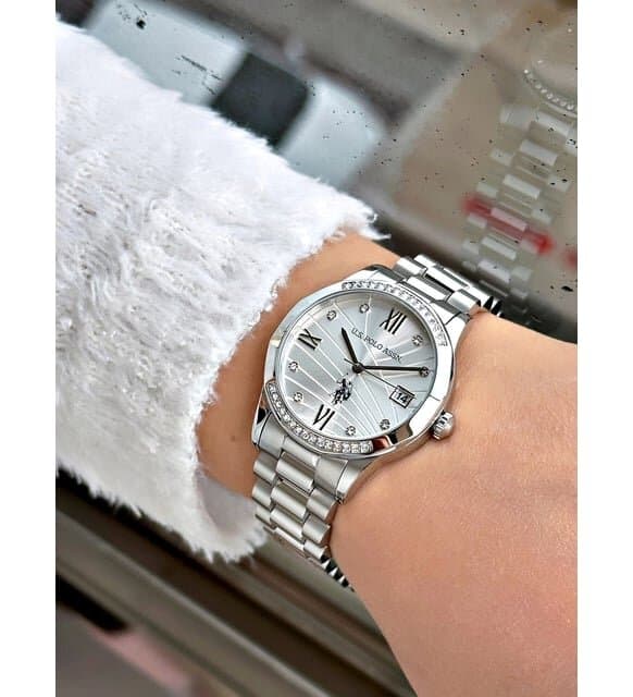 US Polo Women's Watch 36mm - USPA2059-02 (Silver Tone) 6