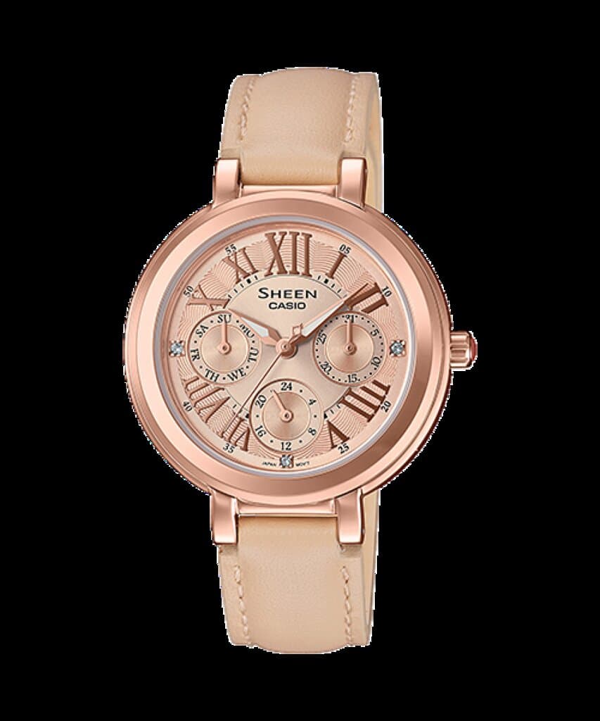 Casio Sheen Women's Chronograph Watch 34mm - SHE-3034GL-9AUDF (Gold) 2