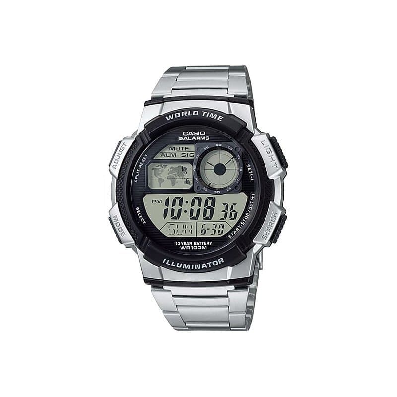 Casio Men's Digital Watch 45mm - AE-1000WD-1AVDF (Silver) 1