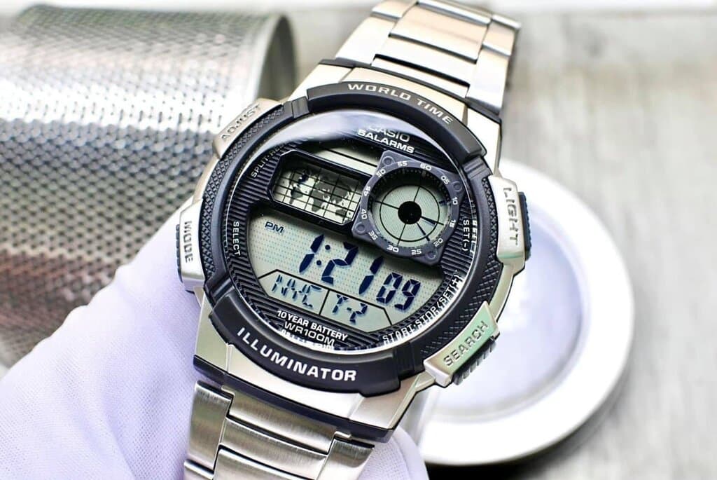 Casio Men's Digital Watch 45mm - AE-1000WD-1AVDF (Silver) 3