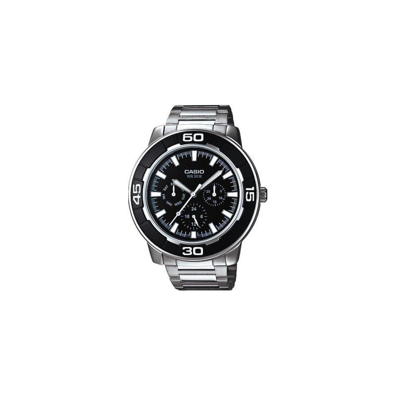 Casio Men's Watch 40mm - LTP-1327D-1EVDF (Black)