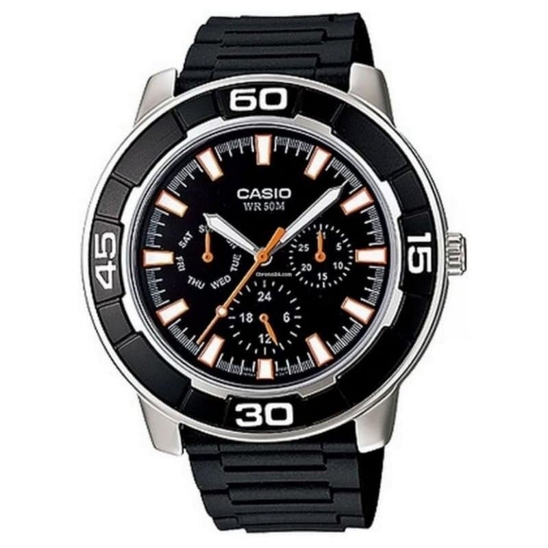 Casio Men's Watch 40mm - LTP-1327-1EVDF (Black)
