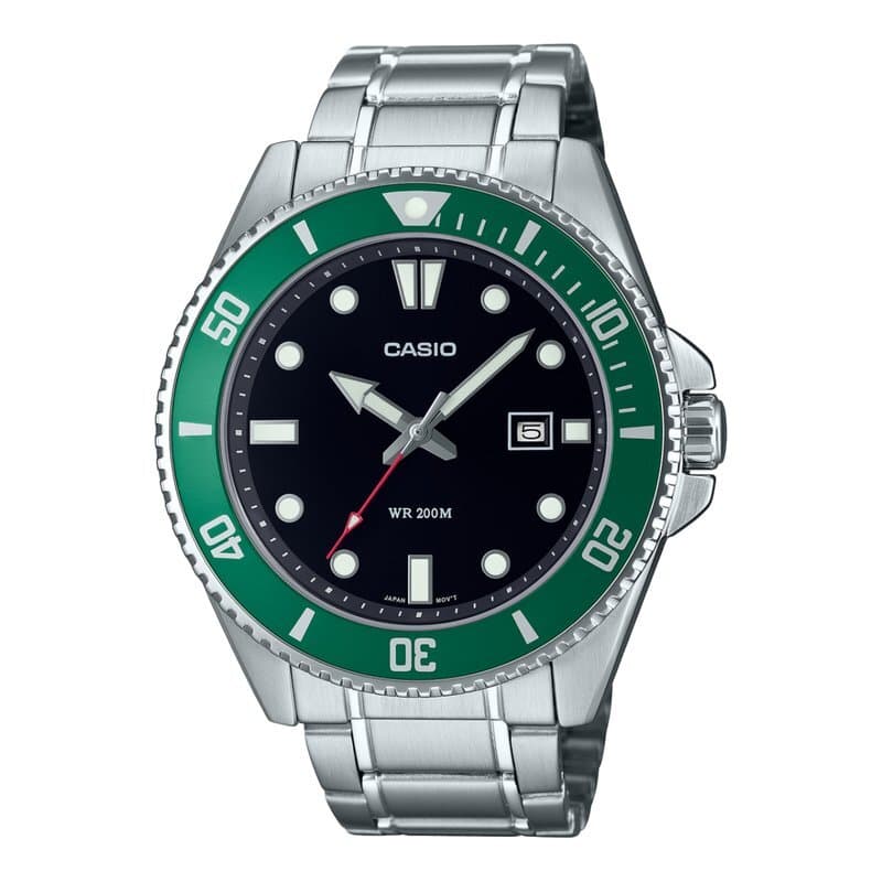 Casio Men's Diver Watch 46mm - MDV-107D-3AVDF (Green) 1