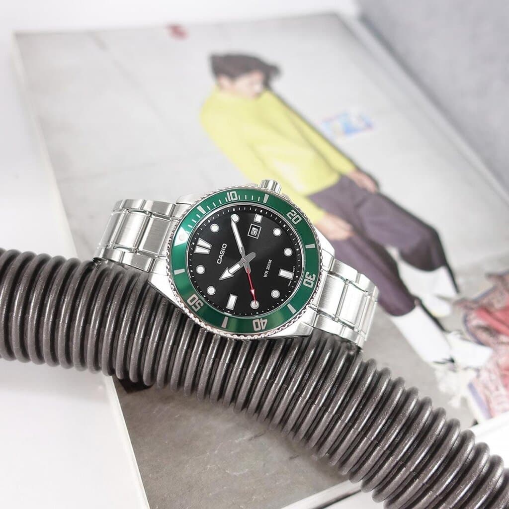 Casio Men's Diver Watch 46mm - MDV-107D-3AVDF (Green) 3