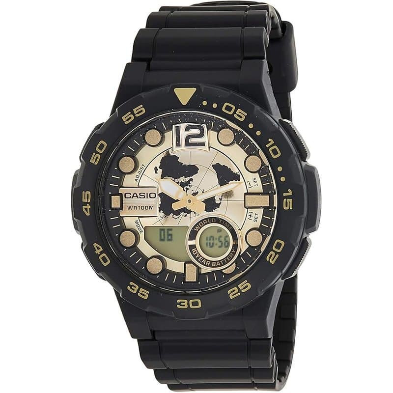 Casio Men's Analog-Digital Watch 48.6mm - AEQ-100BW-9AVDF (Yellow)