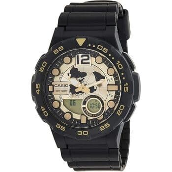ساعة كاسيو للرجال أنالوج-ديجيتال 48.6mm - AEQ-100BW-9AVDF (أصفر)