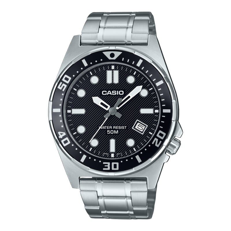 Casio Men's Watch 43.6mm - MTD-135D-1AVDF (Black)