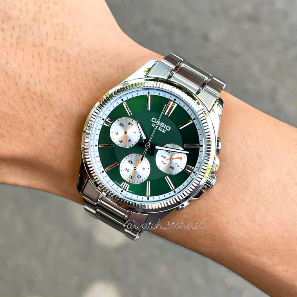 Casio Men's Watch 48.5mm - MTP-1375D-3AVDF (Green) — photo 2