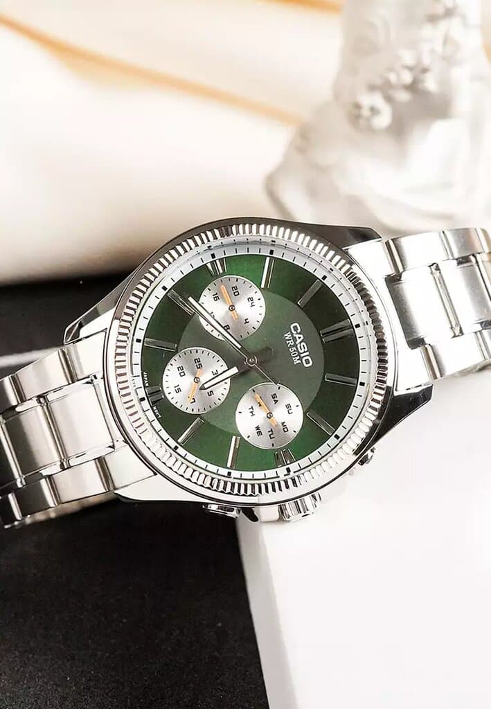 Casio Men's Watch 48.5mm - MTP-1375D-3AVDF (Green) — photo 3