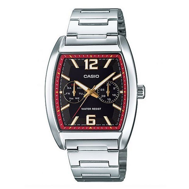 Casio Men's Chronograph Watch 44.2mm - MTP-E302D-1ADF (Black) 1