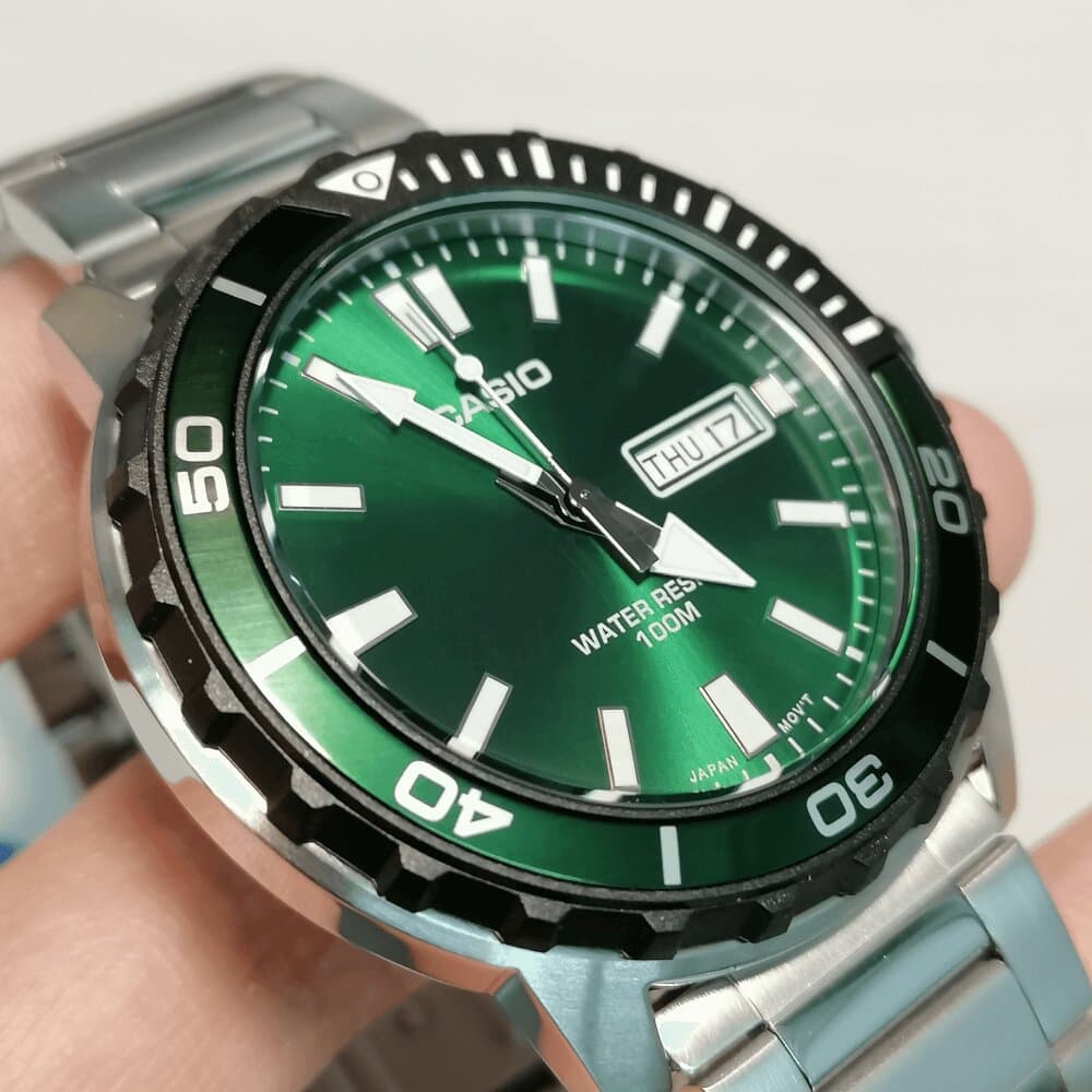 Casio Men's Watch 46.5mm - MTD-125D-3AVDF (Green) 3