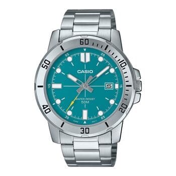 Casio Men's Watch 45mm - MTP-VD01D-3E2 (Green)