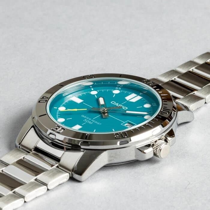 Casio Men's Watch 45mm - MTP-VD01D-3E2 (Green) — photo 3