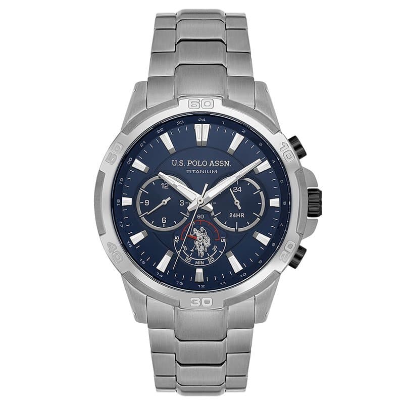 US Polo Men's Chronograph Watch 44mm - USPA1119-04 (Navy Blue) 1