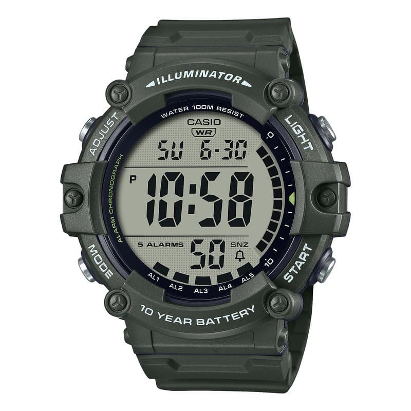 Casio Men's Digital Watch 54.4mm - AE-1500WHX-3AVDF (Green) 1