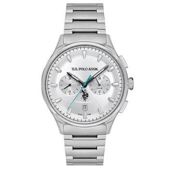 US Polo Men's Watch 44mm - USPA1080-02 (Silver)