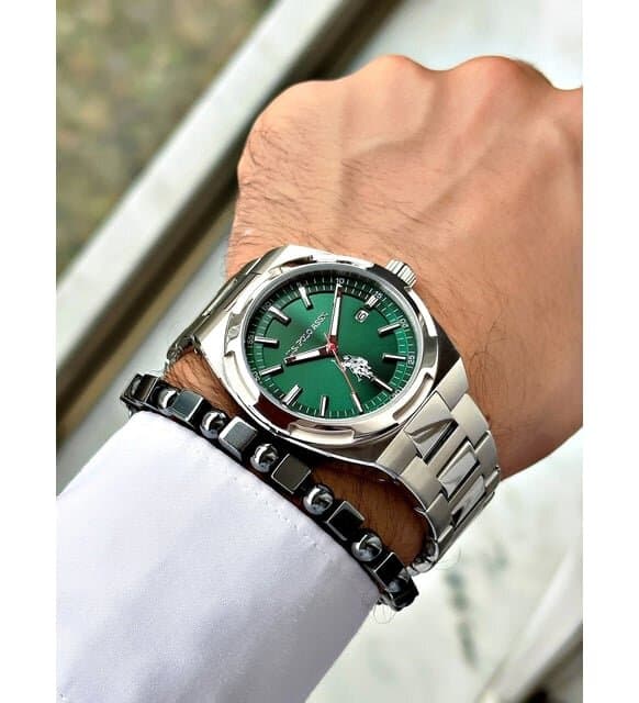 US Polo Men's Watch 42mm - USPA1090-01 (Dark Green) — photo 2