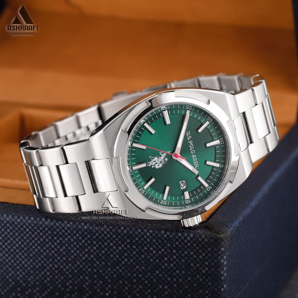 US Polo Men's Watch 42mm - USPA1090-01 (Dark Green) — photo 3