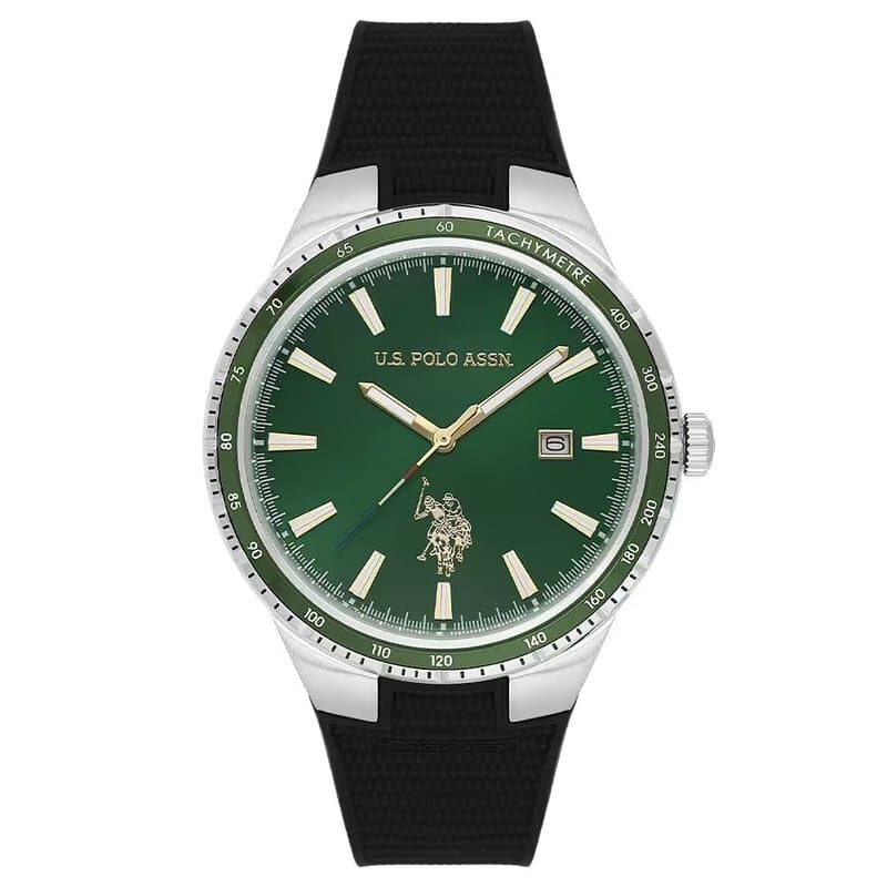 ساعة US Polo للرجال ٤١ ملم - USPA1132-02 (أخضر)
