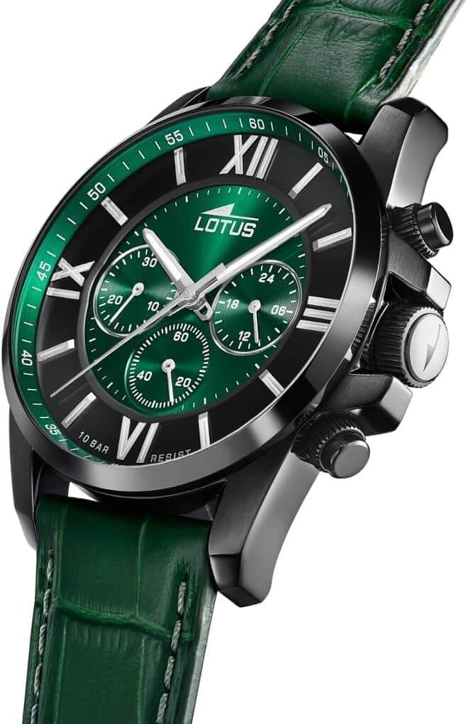 Lotus Men's Chronograph Watch 44mm - 18881/1 (Green Leather) — photo 2