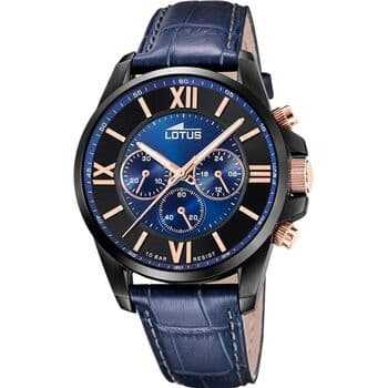 Lotus Men's Chronograph Watch 44mm - 18881/2 (Blue Leather)