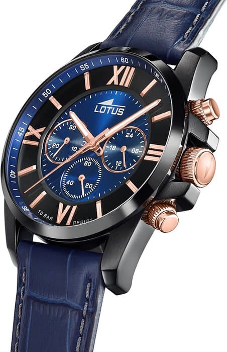 Lotus Men's Chronograph Watch 44mm - 18881/2 (Blue Leather) — photo 2