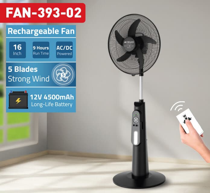 Newal Charged Fan - FAN-393/02 (Black) 2