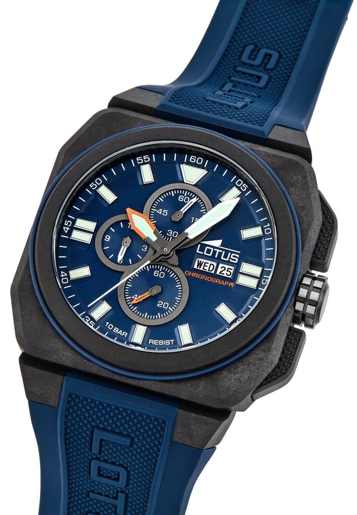 Lotus Men's Chronograph Watch 45mm - 18976/3 (Blue Rubber) 4