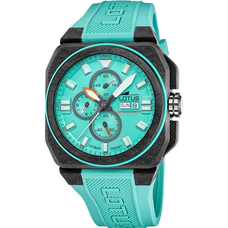 Lotus Men's Chronograph Watch 45mm - 18976/5 (Light Blue Rubber)