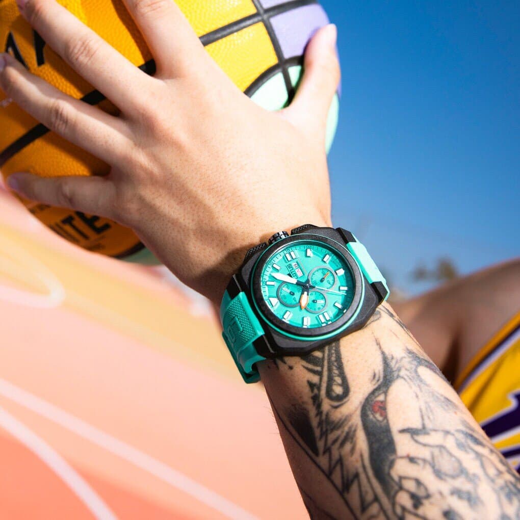 Lotus Men's Chronograph Watch 45mm - 18976/5 (Light Blue Rubber) — photo 2