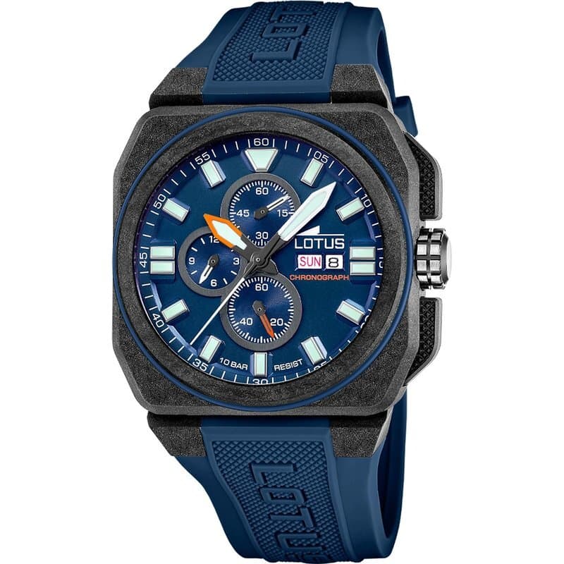Lotus Men's Chronograph Watch 45mm - 18976/3 (Blue Rubber) 1