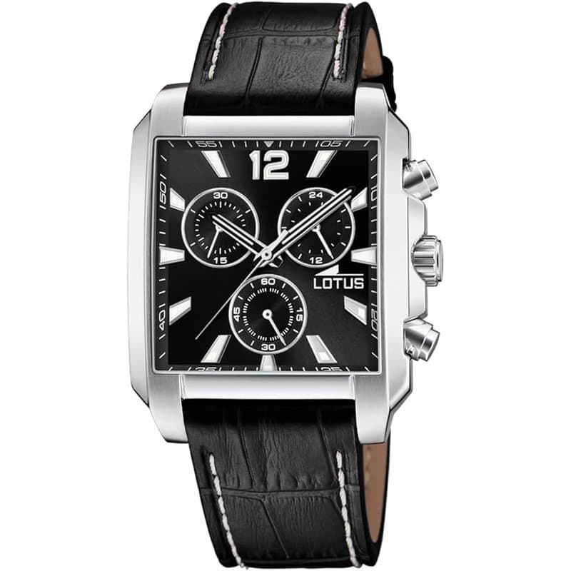 Lotus Men's Chronograph Watch 37.5mm - 18851/4 (Black Leather) 1