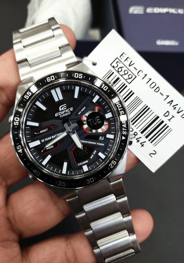 Casio Edifice Men's Watch 46.9mm - EFV-C110D-1A4V (Black) — photo 4