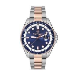 Silver/Rose Gold/Blue