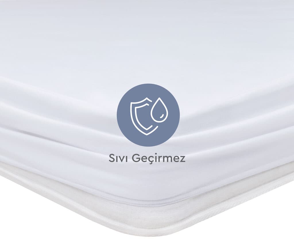 Yataş Bedding Microfit Liquidproof Mattress Protector - 100x200 cm (White) 3